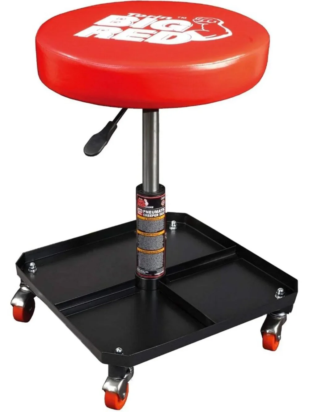 TR6350 Rolling Pneumatic Creeper Garage/Shop Seat: Padded Adjustable Mechanic St - Picture 1 of 7
